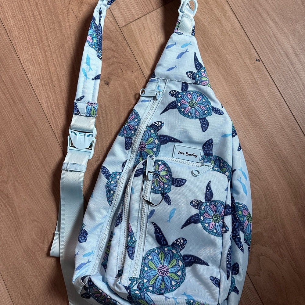 Vera Bradley Multicolor Turtle Print Sling Bag